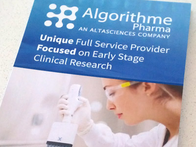 Feuillet promotionnel Algorithme Pharma